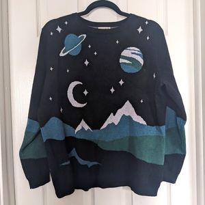Sugarhill Brighton Janie Jumper Sweater - Black, Space Mountain Scene